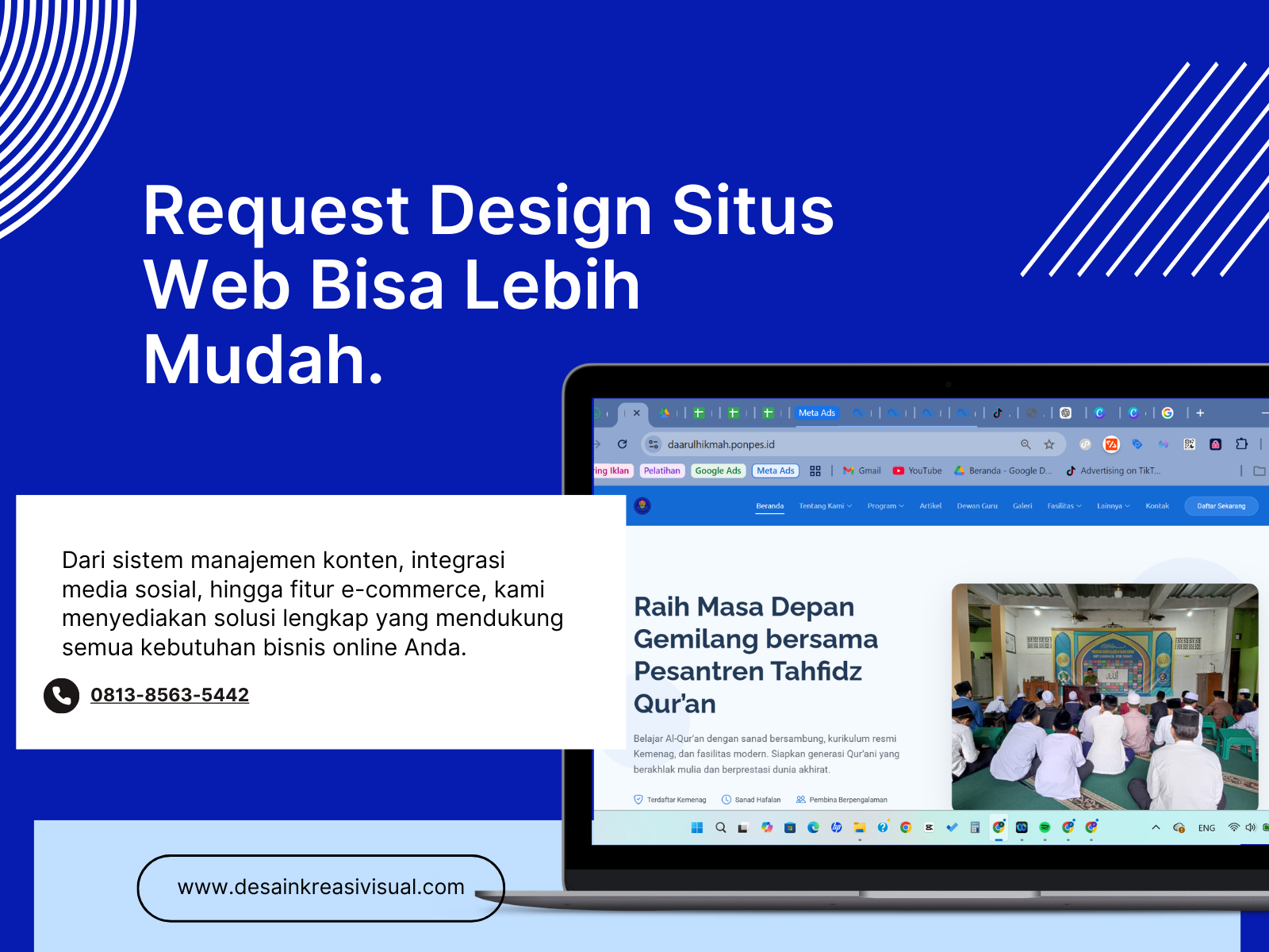 Pembuatan Website Company Profile & Sistem Informasi Pondok Pesantren Daarul Hikmah